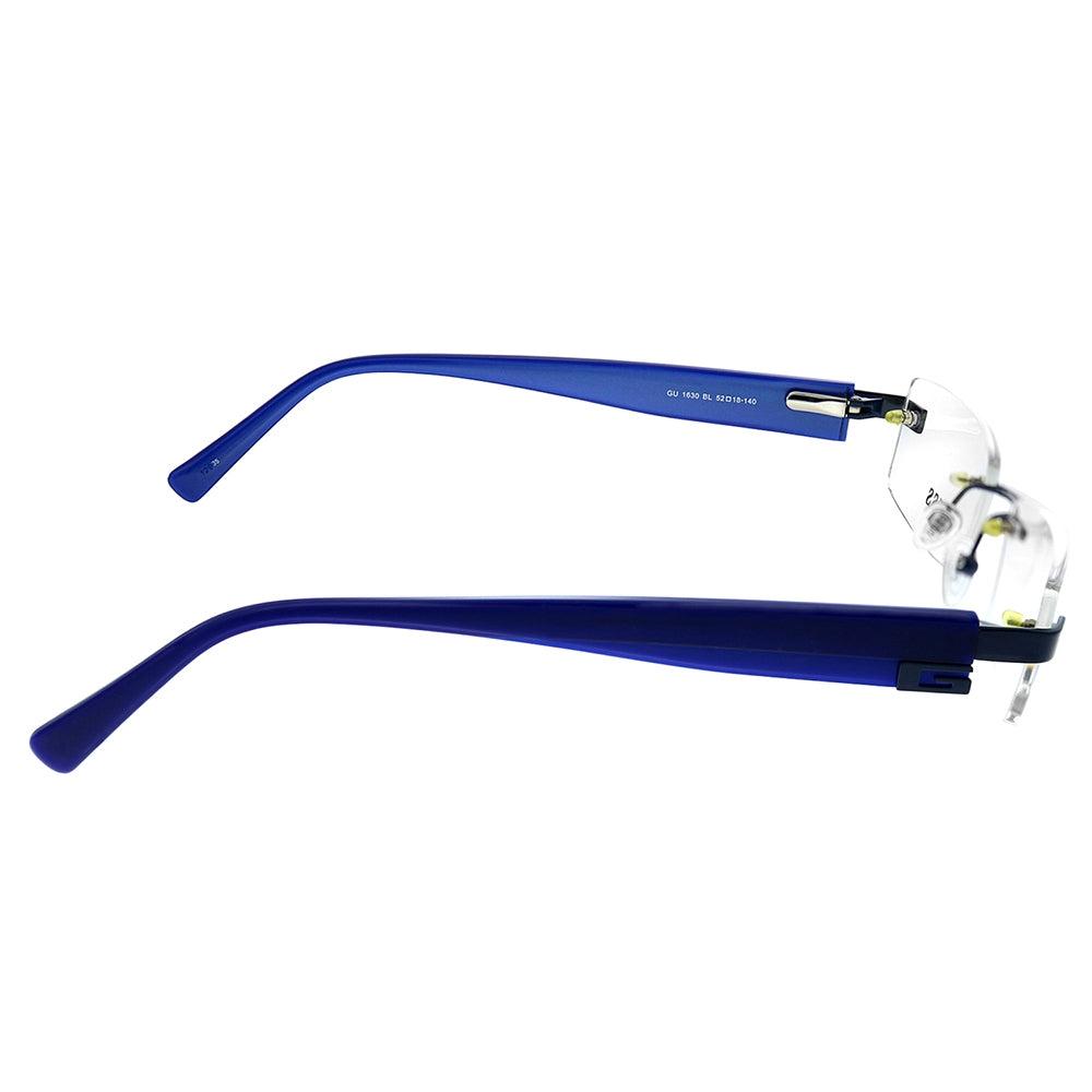 Guess Gu 1630 Bl 52mm Unisex Rimless Eyeglasses 52mm Blue