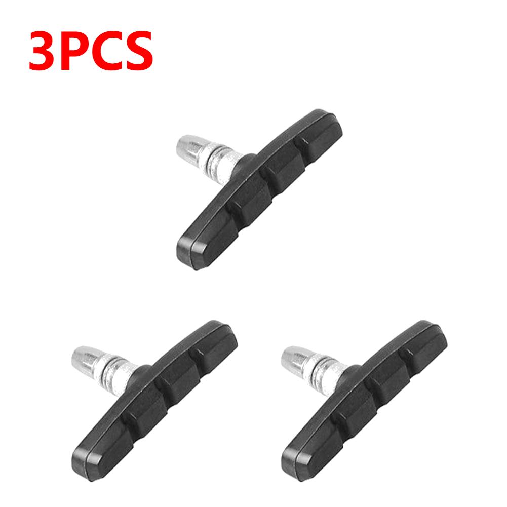 1-30 шт. Прочные бесшумные тормозные колодки для велосипеда, колодки-туфли для V-brake, резиновые запчасти для горных, складных велосипедов