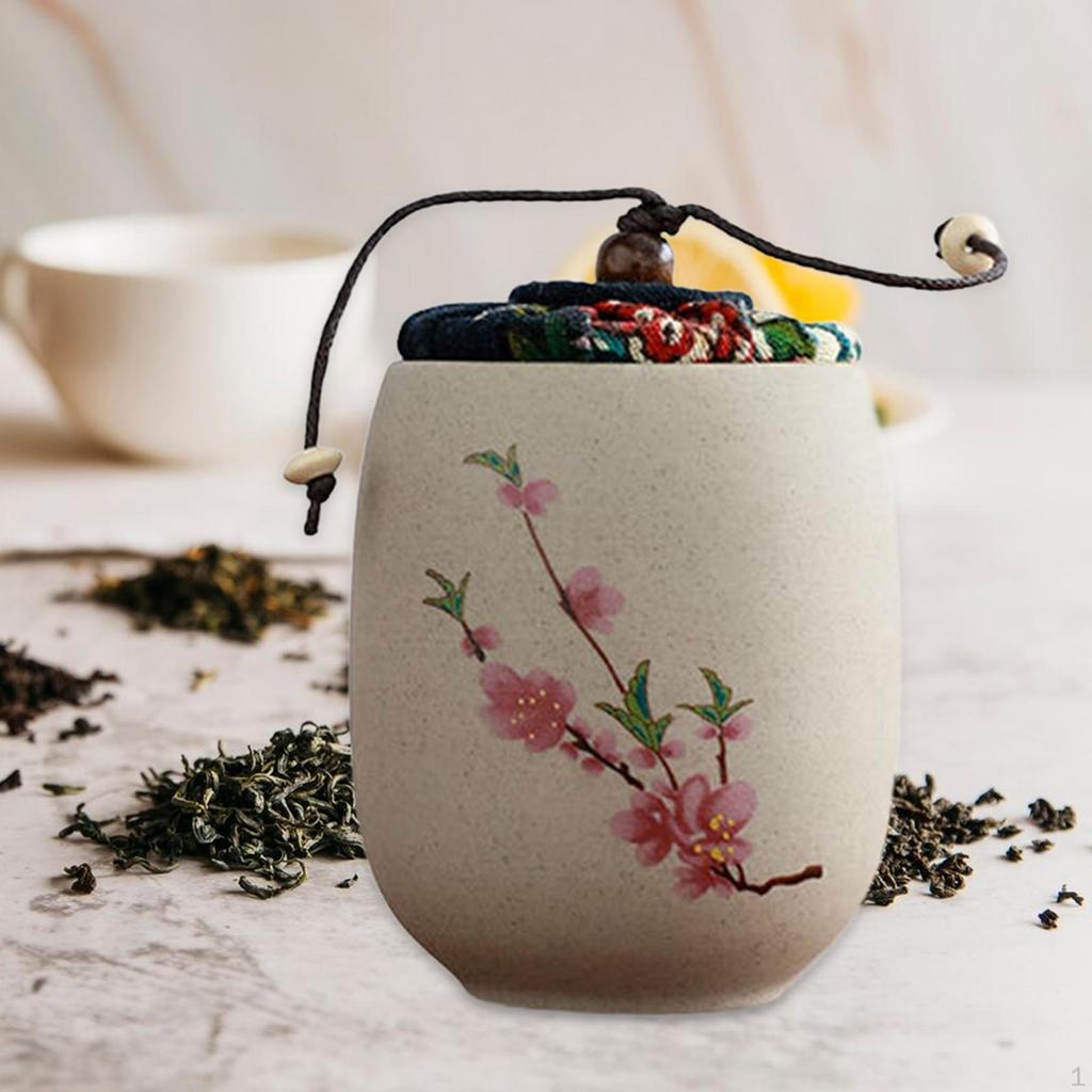 Керамический контейнер для чая, свободный контейнер для хранения, небольшая пищевая банка