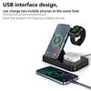 New Trending 15W Fast Wireless Charger Three-in-One Foldable Magnetic Suction Phone Headphone Watch 4-in-1 Electric Charging