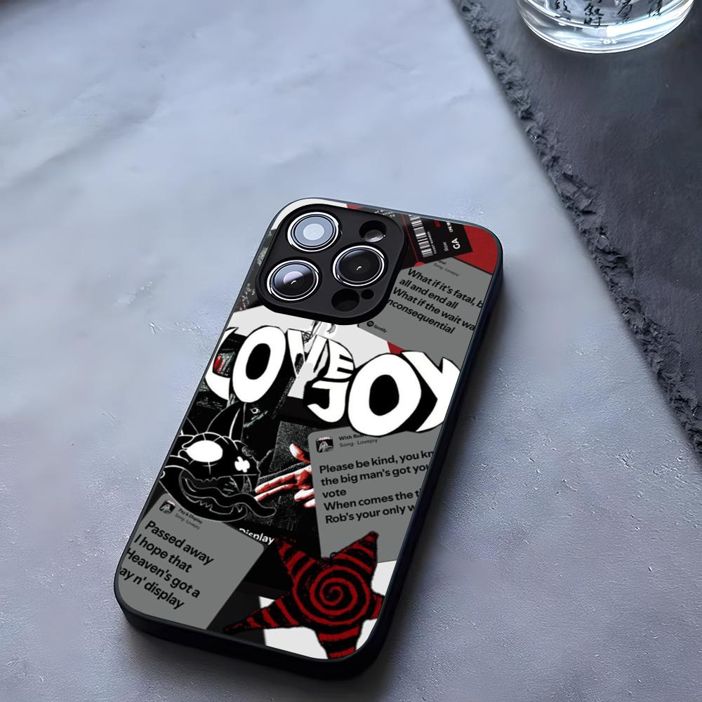 Мультяшный Чехол для Телефона Lovejoy Band Закаленное Стекло Для IPhone 17 13 14 16 12 15 11 Pro Max Plus Mini X XR SE2020 Coque