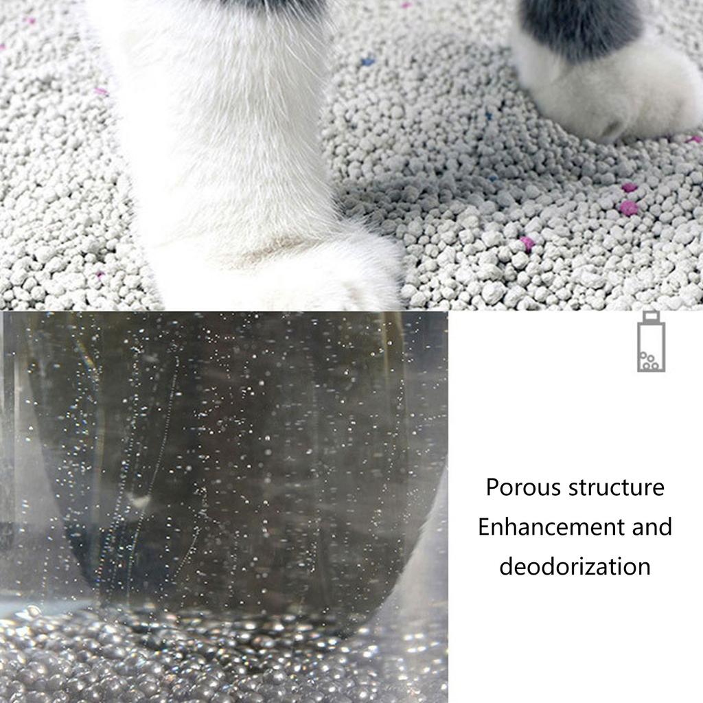 8oz Litter Box Odor Eliminator Deodorizer Beads for Pet Cats Safety Active Carbon Refresh Deodorant for Odor Removing