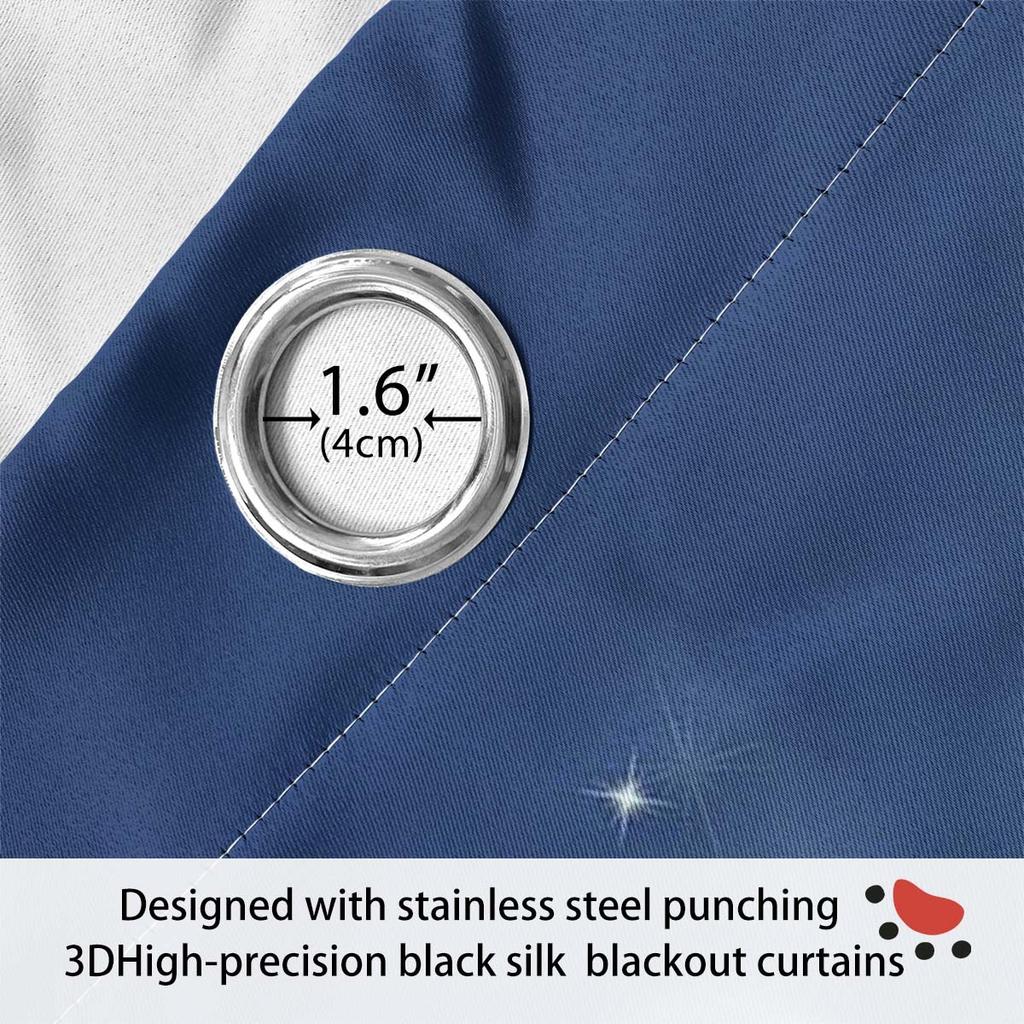 Шторы Дверные шторы Рождественские солнцезащитные шторы Затемняющие шторы из ткани Цифровая печать Снеговик Перфорированные