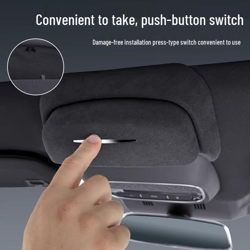 XPeng MONA M03/P7/G6 Car Roof-Mounted Sunglasses Holder - Interior Accessory