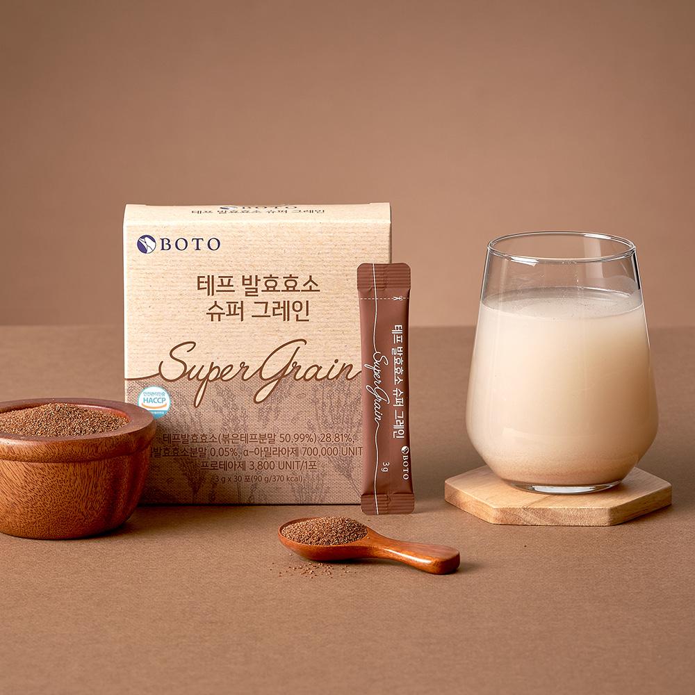Bottu Teff Fermented Enzyme Super Grain 6 Boxes of 30 Sachets (6-Month Supply)