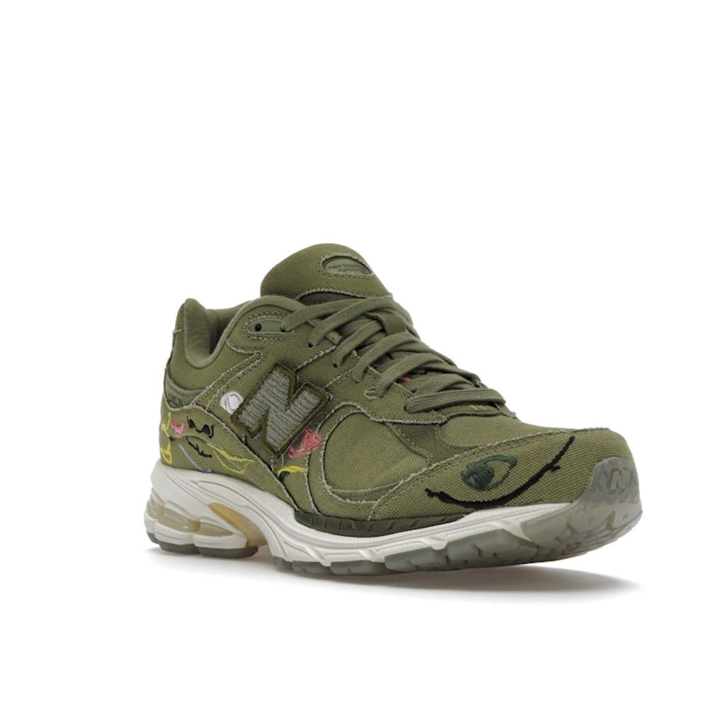 Bryant Giles x New Balance 2002R Что теперь? Кроссовки унисекс Green Iguana Capulet-Olive M2002RAG