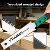 Single Japanese Pull Saw Double-Edged Woodworking Hand Saw with Fine Teeth, Precision Cutting for Wood and PVC, Portable Woodworking Specific Hand Saw