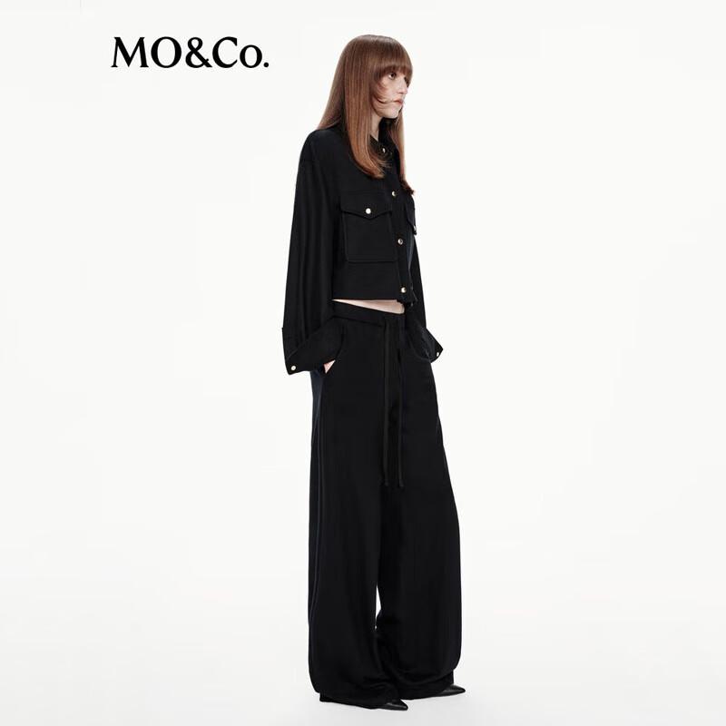 МО&Ко. Женские легкие брюки широкого кроя из смесовой шерсти