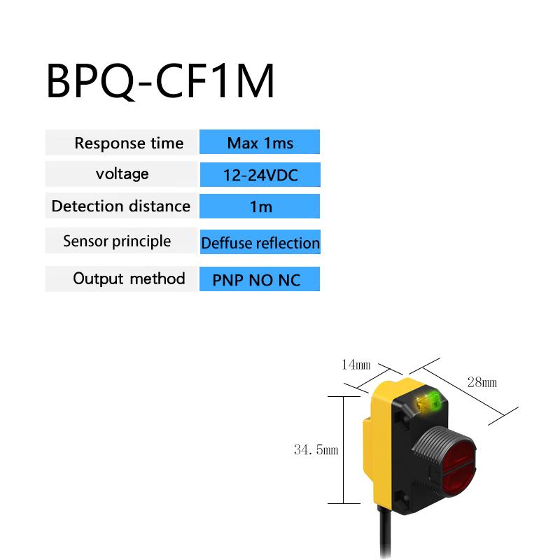 BXUAN Photoelectric Switch Sensor Diffuse-reflective Detection Distance 30CM 1M NPN PNP NO NC Optical sensors