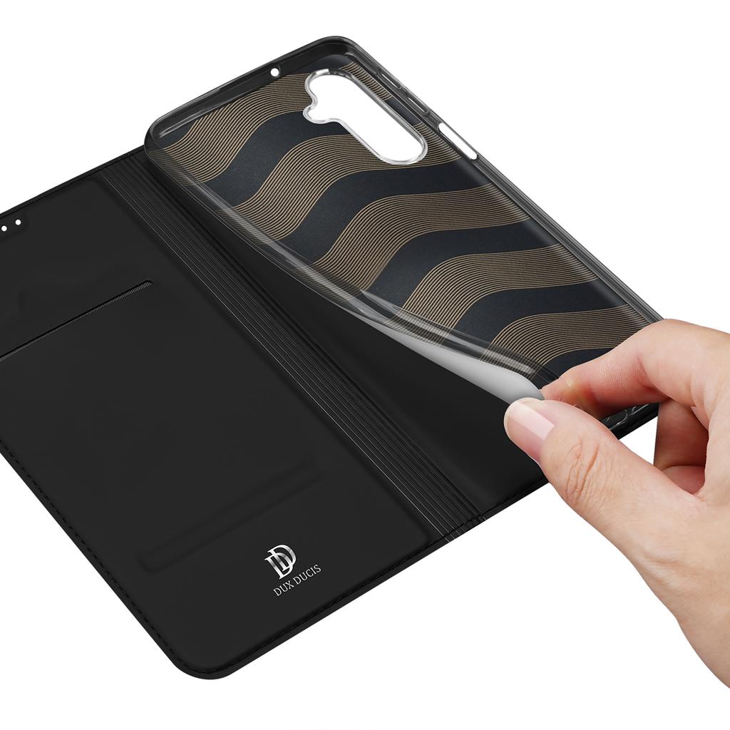 DUX DUCIS Skin Pro Series for Samsung Galaxy M54 5G/F54 5G PU Leather Card Slots Case Flip Stand Phone Cover