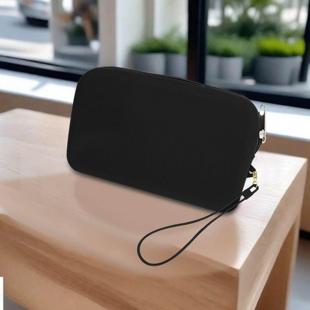 Однотонная косметичка Портативная Прямоугольная Силиконовая Большая Вместимость Кошелек для Монет Сумка для Наушников Сумка для Мелочей Сумка для Канцелярских Принадлежностей Женская