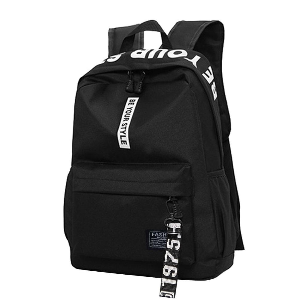 Большой емкости сплошной цвет водонепроницаемый нейлоновый повседневный рюкзак школьная сумка