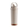  750ml Stainless Steel Coffee Mug with Ceramic Interior and Leak proof Straw Lid