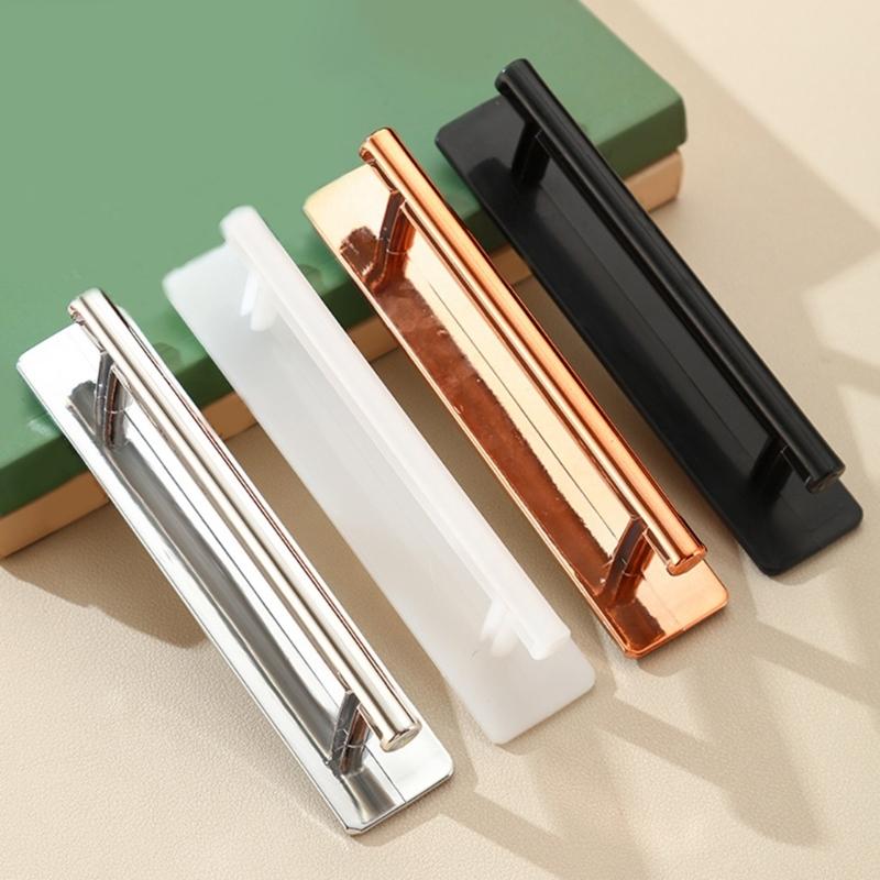 Прочные самоклеящиеся пластиковые ручки для дверей, гладкий дизайн, не ржавеют, легко чистятся, дверные ручки для алюминиевых, деревянных, стеклянных дверей