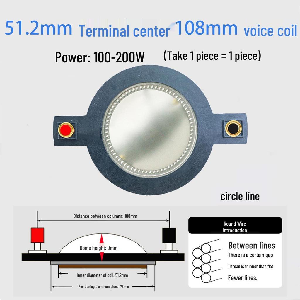 Ремонтные детали для диафрагмы высокочастотного динамика: 25-75 Жила Круглая Плоская Проволока