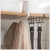 1PC 6-Hook Wall Mounted Mug Holder, No-Drill Kitchen Cup Hanger, Rustproof Stainless Steel Storage Rack for Bathroom
