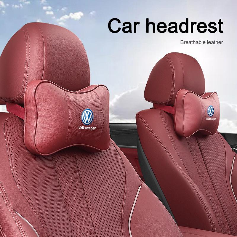 2026 Горячая Для VW VOLKSWAGEN Подушка для шеи в автомобиль из пены с эффектом памяти Защитная подголовник автомобиля Подушка для сиденья автомобиля Для Volkswagen VW Tiguan Jetta Po