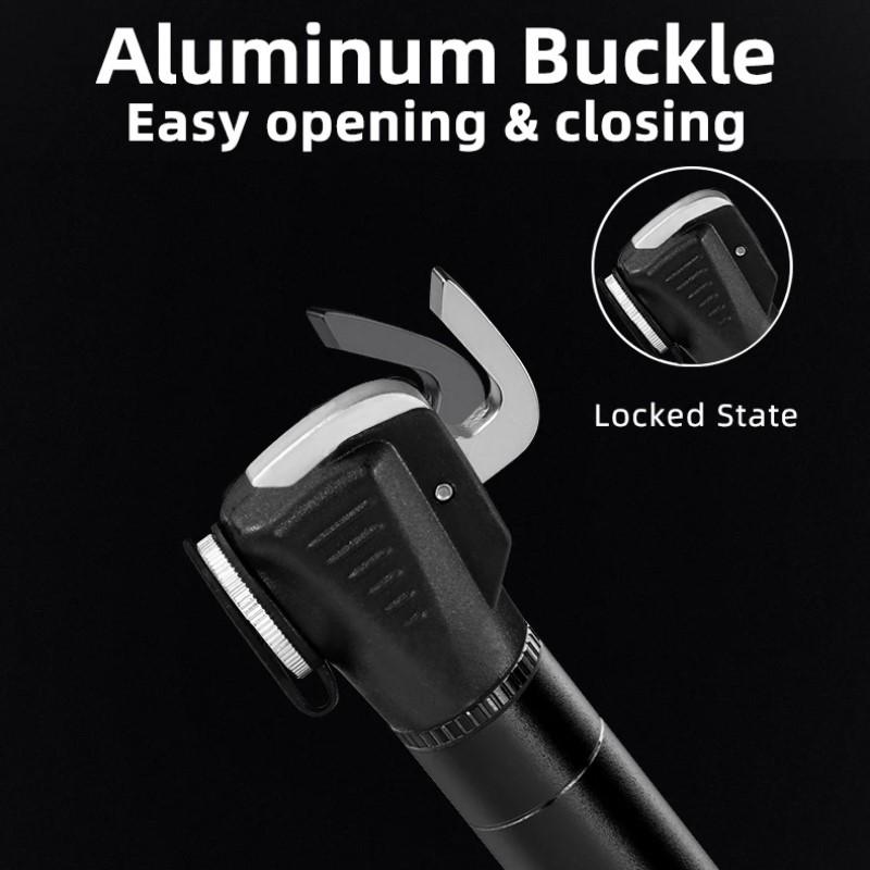 ROCKBROS Mini Bicycle Pump 100PSI Portable Aluminum Alloy Cycling Pump Air Inflator Schrader & Presta Valve MTB Bike Tire Pump