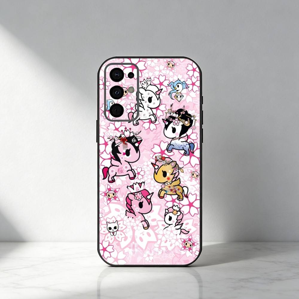 Японский Поп T-Tokidoki-i Культура Чехол для Телефона Для Samsung S25,S24,S21,S22,S23,S30,Ultra,S20,Plus,Fe,Note,5G Черный Чехол