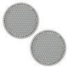 2pcs Car Rhinestone Cup Holder Beverage Mat Interior Anti Slip Mat Round Durable Cup Mat Car Accessories