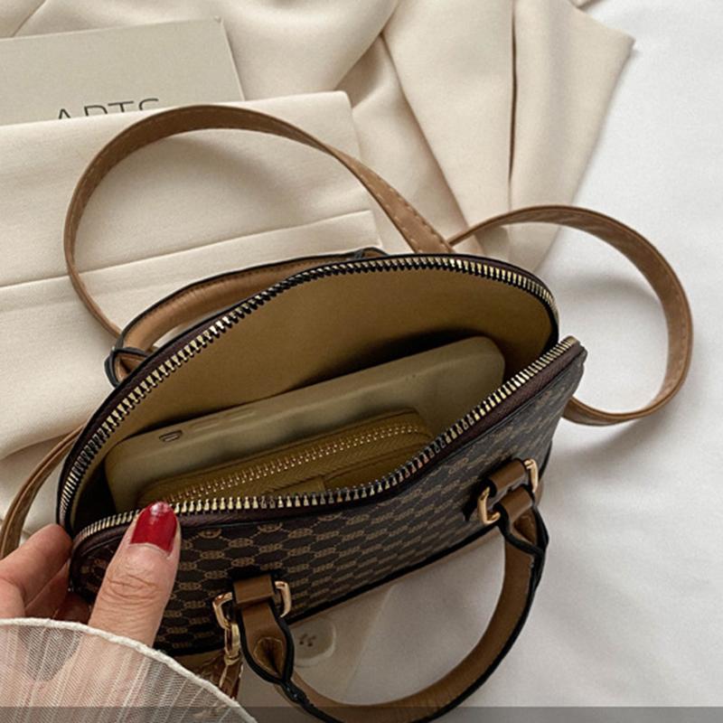 Yogodlns Модная сумка-ракушка, женский маленький кошелек с узором и сумочка, одноплечная сумка через плечо для женщин для повседневного использования