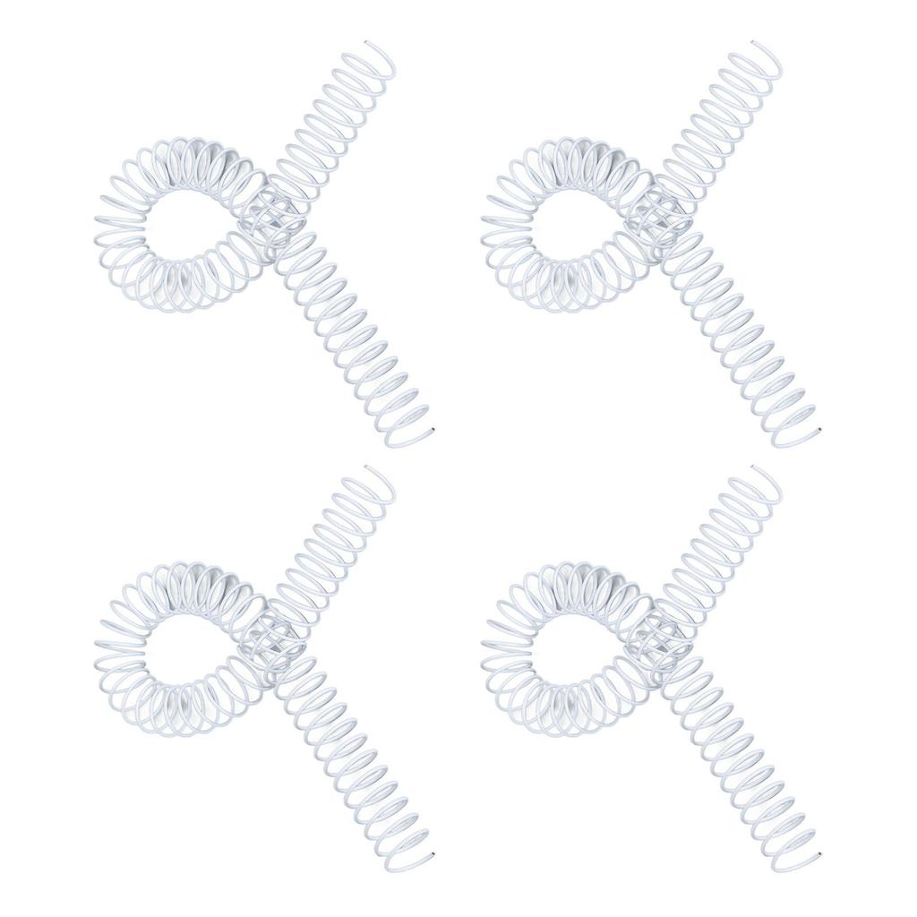 100PCS Spiral Binding Spines 48 Loops 4:1 Pitch Single Wire A4 Paper Binding Coils 16mm Diameter 140 Sheets Capacity