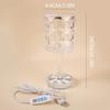 The 1PC Tri-color USB Plug Adjusts The Romantic Diamond Ambience 0f The Bedroom Desktop Decor Crystal Lamp