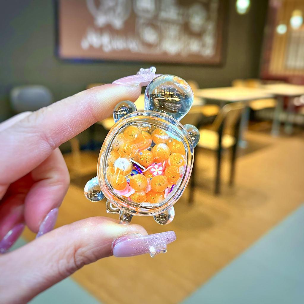 Светящаяся фигурка черепахи в виде зыбучего песка, подставка для украшений в закрытой коробке.