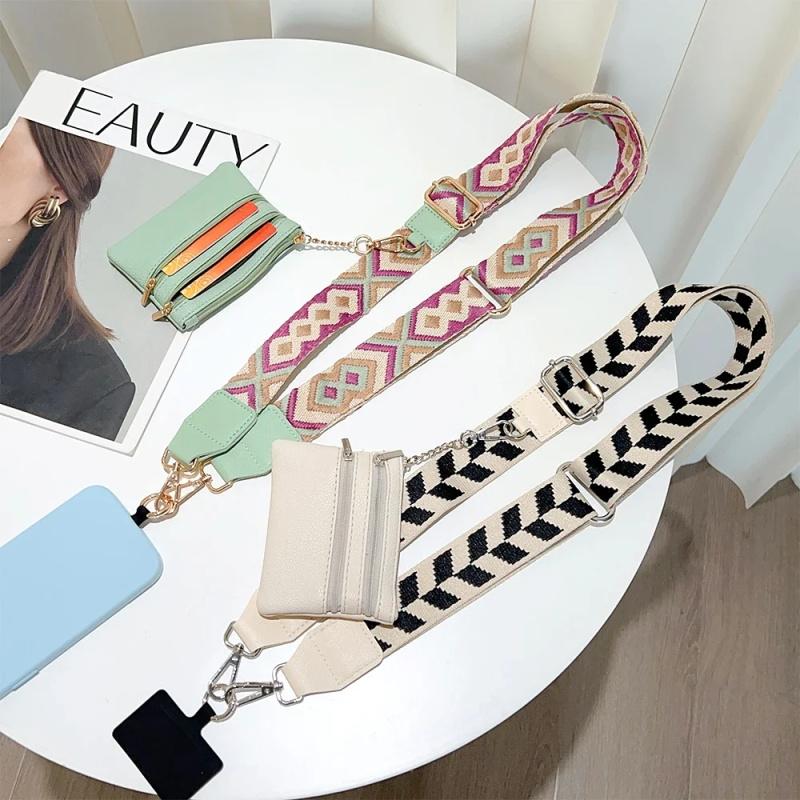 2 в 1 ремни для мобильных телефонов с застежкой-молнией, прочный кошелек с защитой от кражи, ремешок для мобильного телефона через плечо, шейный шнур