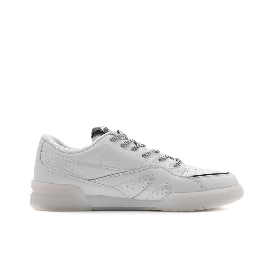 Кроссовки Li Ning 937 Deluxe Low Fog City Trend с амортизацией, противоскользящие, износостойкие, низкие, в стиле ретро, для баскетбола, мужские, белые, черные AGBR099-2