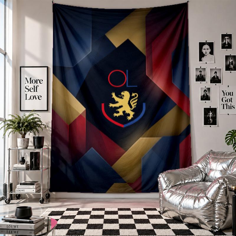 Lyon FC Wall Tapestry Home Decor Wall Hanging Cloth for Bedroom Living Room Background