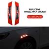 For Toyota 2pcs Car Reflective Strips Warning Stickers Emblem Auto Styling Accessories Crown Land Cruiser RAV4 Camry Yaris ER6