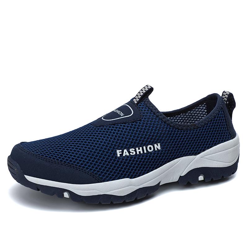 Мужские дышащие кроссовки, новая модная обувь, обувь для скалолазания и походов, мужская уличная пляжная обувь, сетчатая обувь, мужская рабочая обувь для мужчин