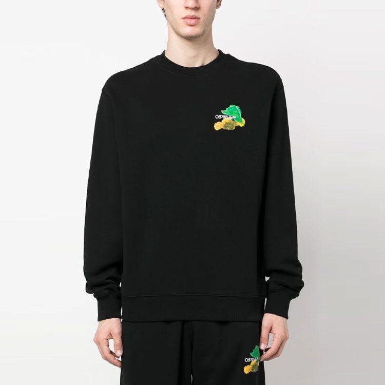 OFF WHITE Свитшот с принтом стрелок Skate Crewneck OMBA057S23FLE0011084
