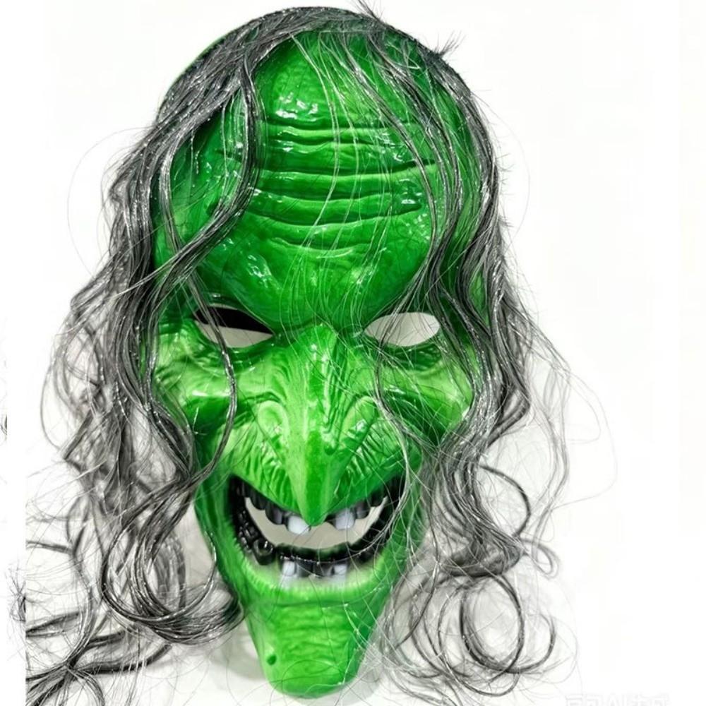 Creativity Scary Witch Mask Realistic Full Face Mask Novelty Halloween Witch Mask Male Female