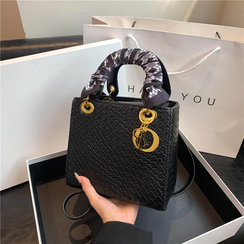 Женская брендовая роскошная сумка-тоут, модная классическая стеганая сумка с квадратной ручкой высокого качества, женские сумки через плечо