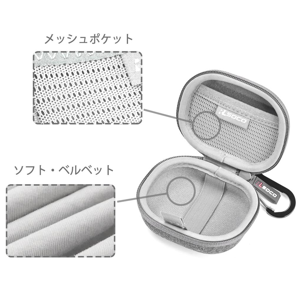 RLSOCO Чехол для хранения для беспроводных наушников с открытым ухом Anker AeroFit Pro AeroFit Специальный чехол для хранения (Только чехол, серый)