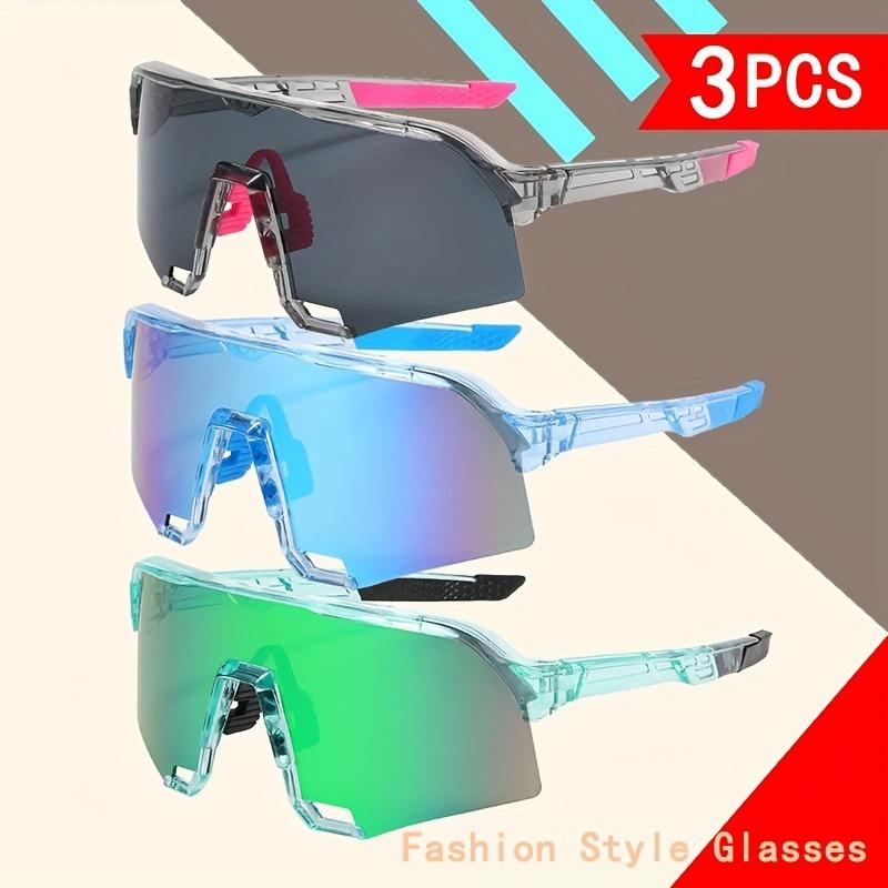 3 шт. Последний тренд очков с большой оправой, с модным и цветным дизайном. Унисекс-дизайн, подходит для различных сценариев.