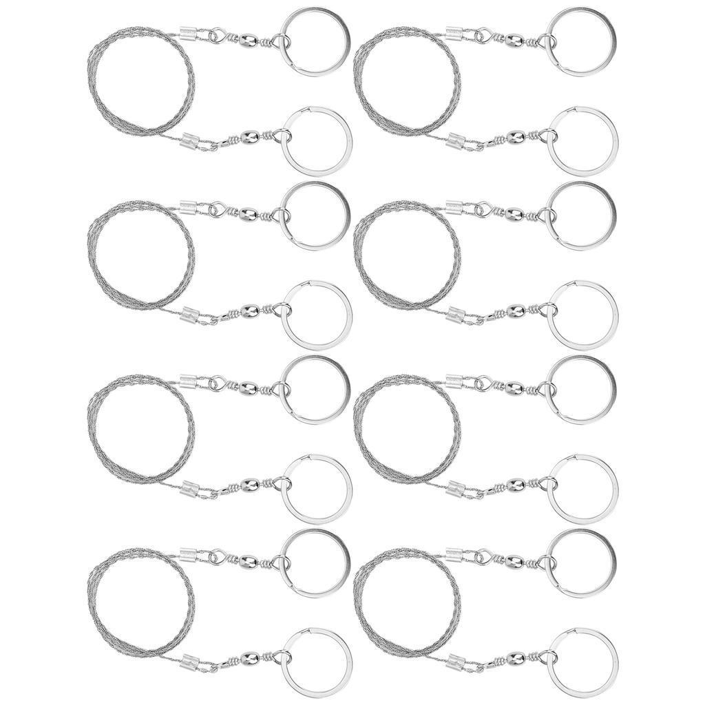 8 шт. Проволочная пила для выживания, походная, наружная, из нержавеющей стали, тросовая цепная пила