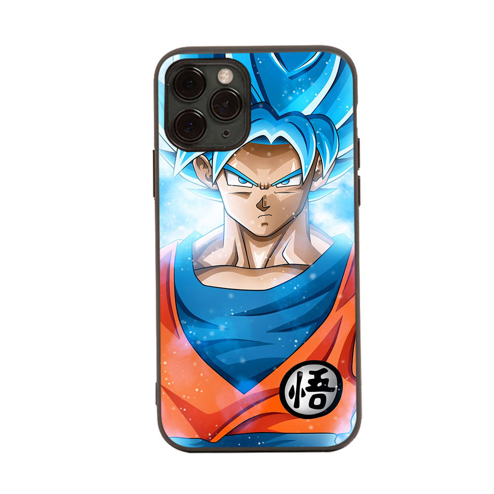 Чехол WD10 Dragon Ball Black Soft для iPhone 16 15 Plus 14 13 Pro 8 SE XR XS Max P30 Nova 5T Y5P Y6 Y7 Y8P Y9 Realme C30 C33 C31 VIVO Y36 V27
