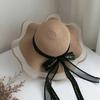 Floppy Foldable Ladies Women Straw Beach Sun Hat Ladies Summer Travel Wide Brim Caps