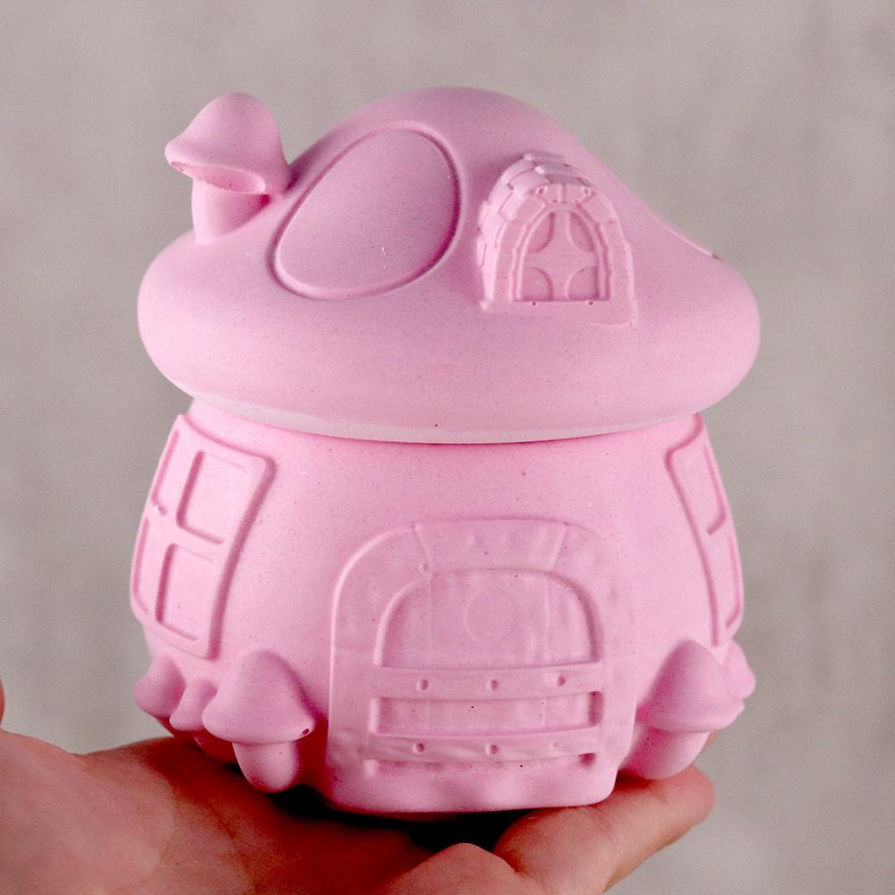 1 шт. DIY грибной домик банка силиконовые формы кристалл гипсовый ящик для хранения ювелирных изделий формы эпоксидная смола подсвечник домашний декор