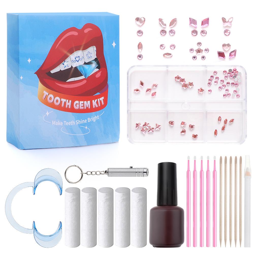 Dazzling Dental Drill Set with Personalized Cosmetic Teeth Gems and Stickers