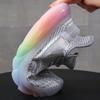 Women's Spring Sneakers Rainbow Soft Bottom Flyweaving Coconut Women's Shoes Mesh Breathable Sports Casual Running Shoes