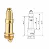 Basin Click Clack Waste Push Spring Core with Internal Brass Mechanism Compatible with Standard Basin Waste Thread Dimensions