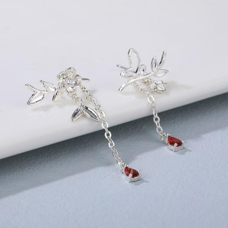 1 пара сережек Tian Guan Ci Fu в стиле мультфильма, серьги-гвоздики Hua Cheng Xie Lian для женщин, пар, цветочные украшения, аксессуары, подарок