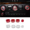 Aluminium Alloy Car Center Console Air Conditioning Volume Knob Decoration Cover For BMW 5 Series E60 530 520 523 525 2008-2010