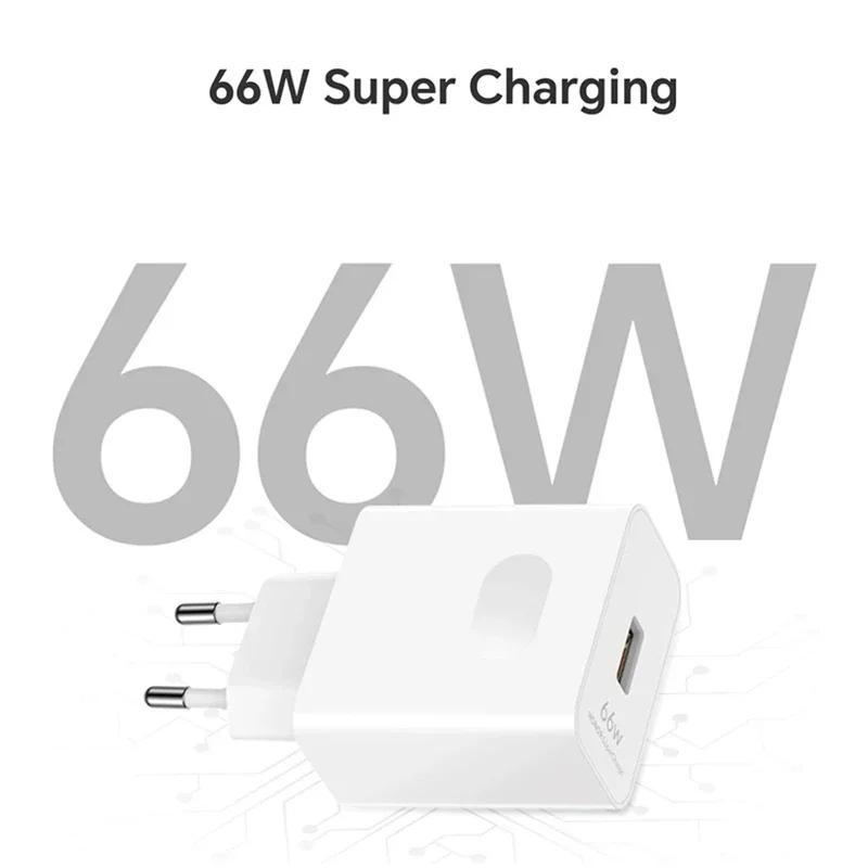 6A 66W супер быстрое зарядное устройство EU для Mate 40 50 60 P50 Nova 8 9 10 Honor 90 100 X7 X8 X9 Magic Type C USB-кабель для зарядки