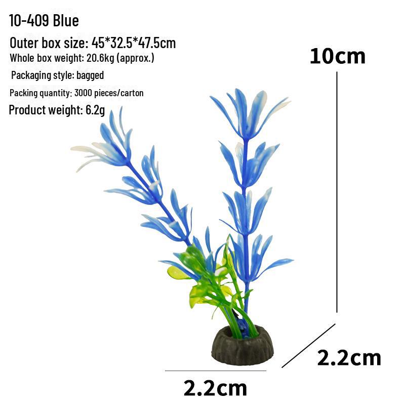 Aquarium Decor: Artificial Plants & Flowers for Fish Tank Landscaping (10-4 Series)