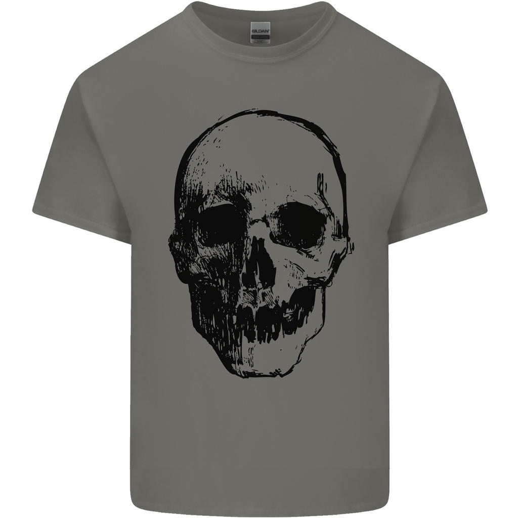 HuUnisex Skull Unisexs Light Cotton TShirt